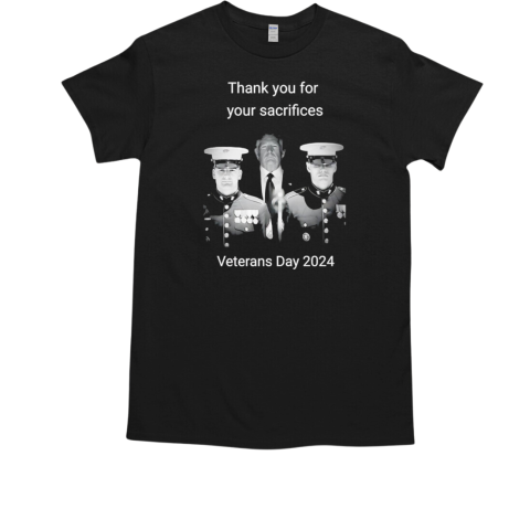 Thank you for your sacrifices Trump Veterans Day 2024  Classic Men's T-shirt