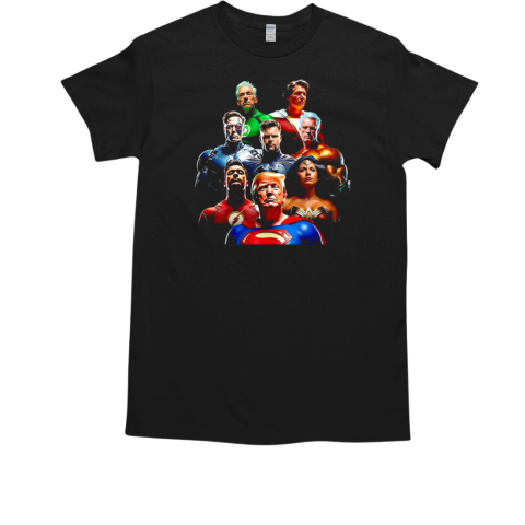 Trump Captain America and superhero team  Classic Men's T-shirt