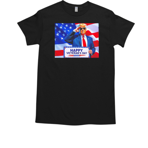 Trump leader White House Happy Veteran's Day  Classic Men's T-shirt