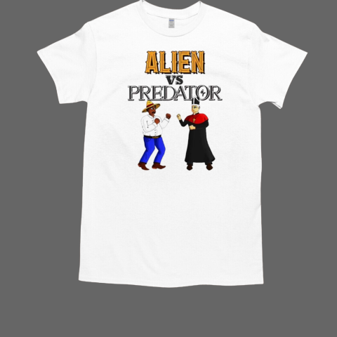 Alien vs Predator Cartoon Meme  Classic Men's T-shirt