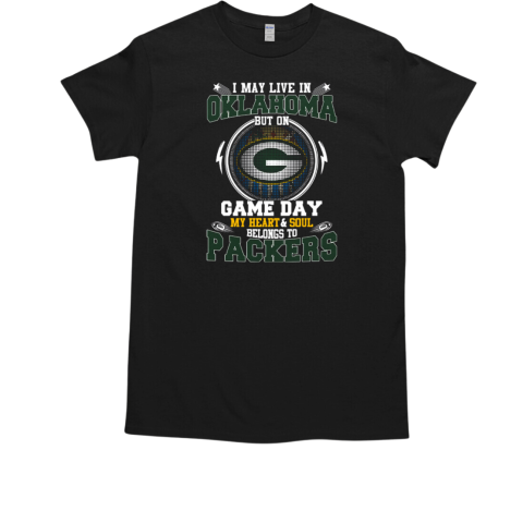 I May Live In Oklahoma But On Game Day My Heart T-Shirt