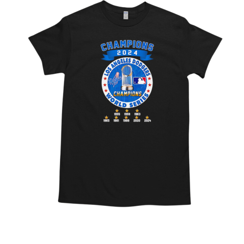 Los Angeles Dodgers 1955 – 2024 World Series Champions  Classic Men's T-shirt