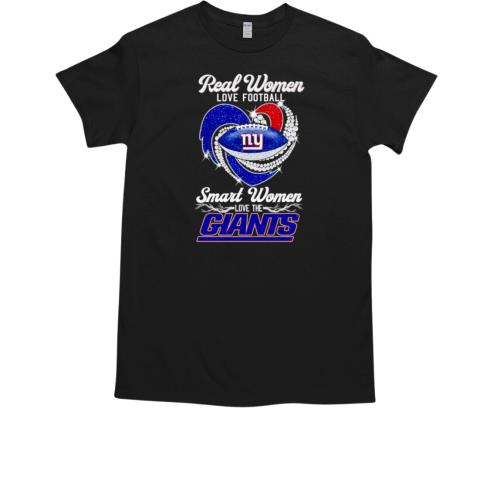 New York Giants fans real women love football smart women love Giants  Classic Men's T-shirt