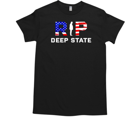 Rip Deep State Trump USA flag  Classic Men's T-shirt