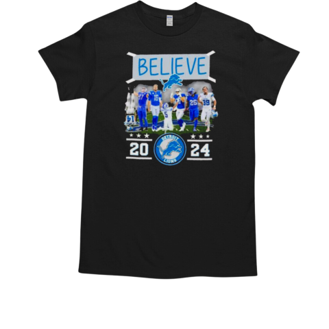 Believe Detroit Lions Team 2024  Classic Men's T-shirt