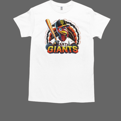 Happy Thanksgiving San Francisco baseball Turkey  Classic Men's T-shirt