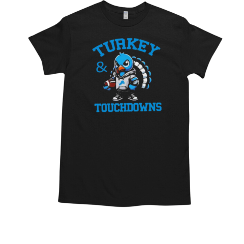 Lions Turkey Touchdowns  Classic Men's T-shirt