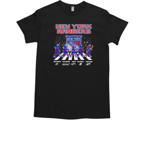 New York Hockey Team Abbey Road Christmas  Classic Men's T-shirt