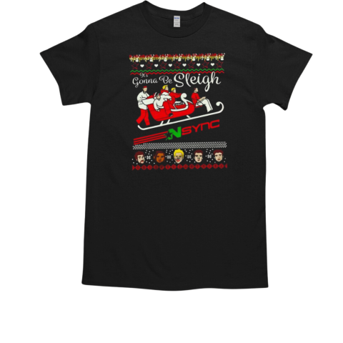 NSync Band It's Gonna Be Sleigh Ugly Christmas  Classic Men's T-shirt