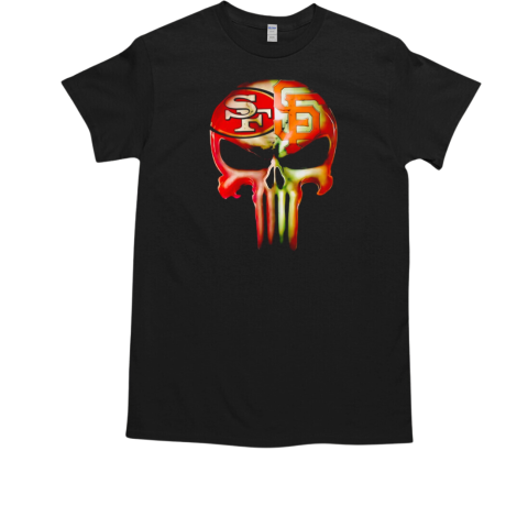 San Francisco 49ers x San Francisco Giants fans skull  Classic Men's T-shirt