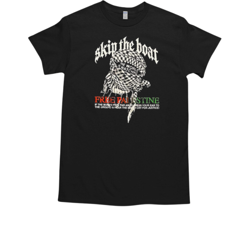 Skip The Boat Merch Wave 79 Free Palestine 3.0  Classic Men's T-shirt