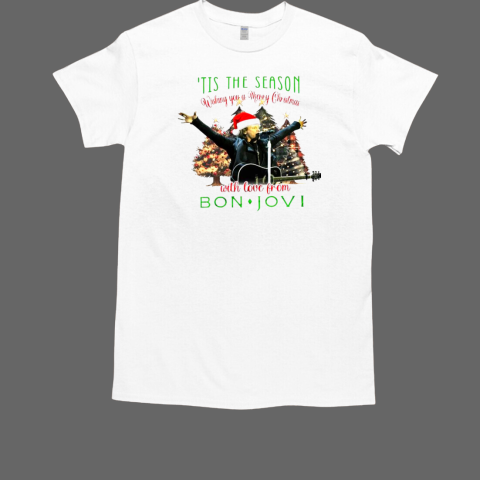 ‘Tis The Season Wishing You A Merry Christmas With Love From Bon Jovi 2024  Classic Men's T-shirt