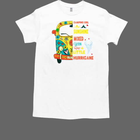 CAMPING GIRL Sunshine Mixed With A Little Hunrricane  Classic Men's T-shirt