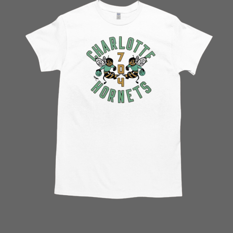 Charlotte Hornets 704 logo T-Shirt