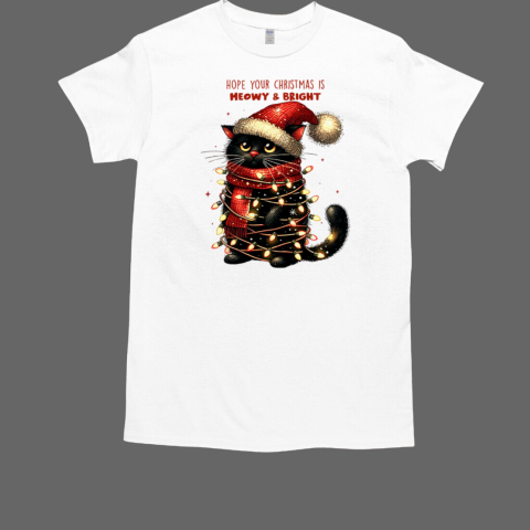 Hope Your Christmas Is Meowy  Classic Men's T-shirt