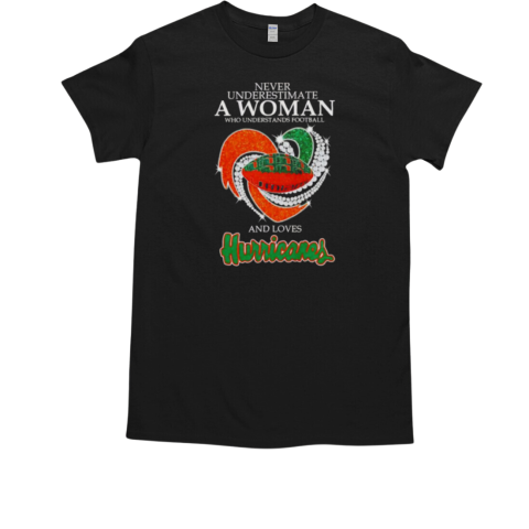 Never underestimate a woman who understands football and loves Hurricanes football  Classic Men's T-shirt