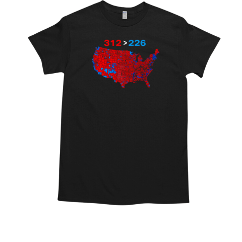 Red wave election map 312 226  Classic Men's T-shirt