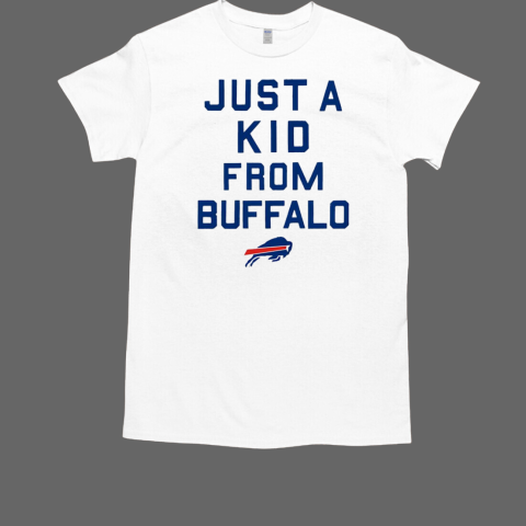 Buffalo Bills NFL football just a kid from Buffalo logo  Classic Men's T-shirt