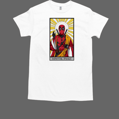 Deadpool Jesus Deadpool Wolverine Tarot card  Classic Men's T-shirt