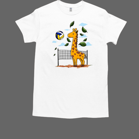 Giraffe playing volleyball T-Shirt