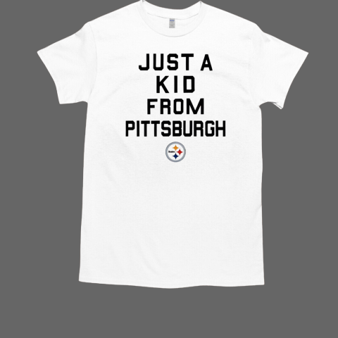 Pittsburgh Steelers NFL football just a kid from Pittsburgh logo T-Shirt