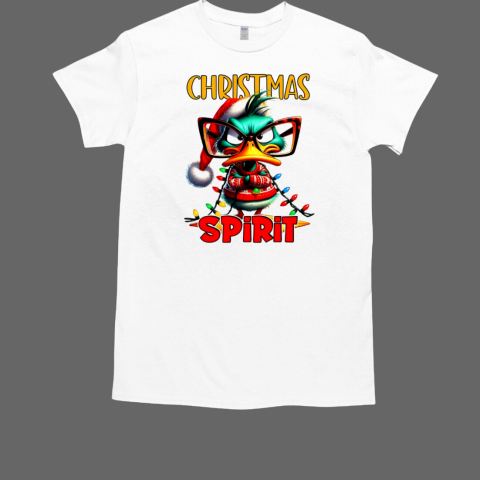 Sarcastic Grumpy Duck Christmas spirit T-Shirt