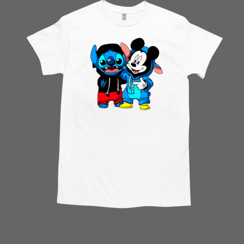 Stitch And Mickey Mouse Friendship T-Shirt