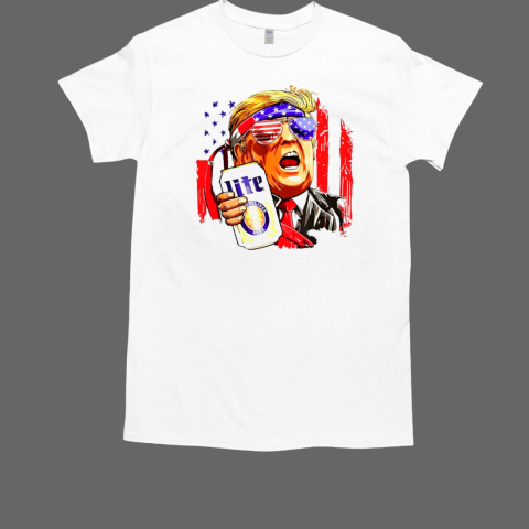 Trump Coors Light beer American flag T-Shirt