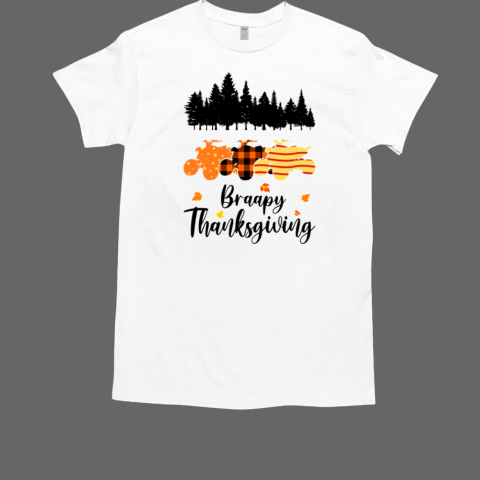 Braapy Thanksgiving ATV Quad Rider 4 wheeler Autumn T-Shirt