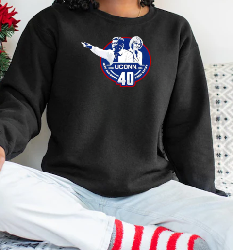 Celebrate Geno Auriemma and Chris Dailey's UConn Huskies 40th Season  Unisex Sweatshirt