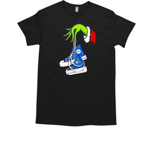 Grinch chucks and pearls Kamala Christmas T-Shirt