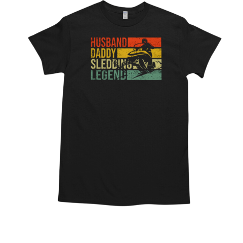 Husband Daddy Sledding Legend T-Shirt