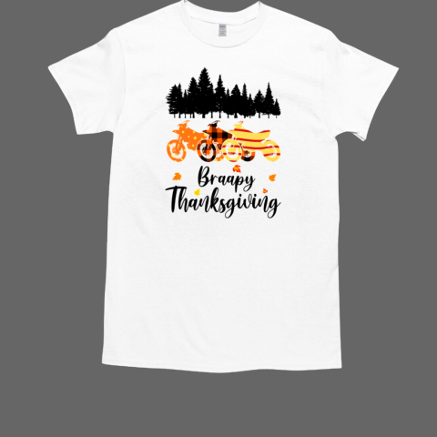 Braapy Thanksgiving Dirt Bike Autumn T-Shirt