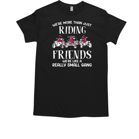 We'Re More Than Just Riding Friends We're Like A Really Smail Gang T-Shirt