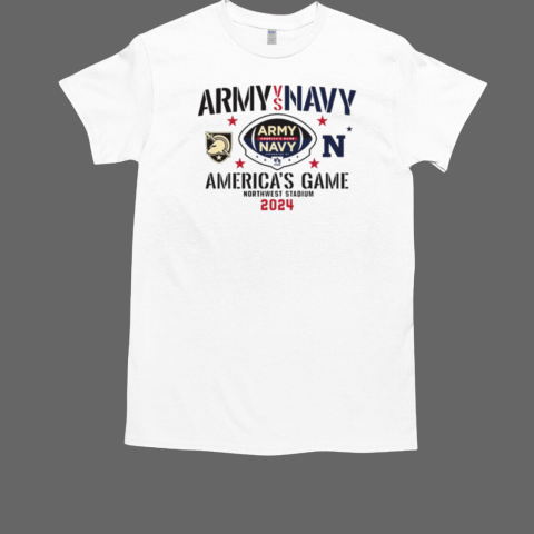 Army Black Knights vs. Navy Midshipmen 2024 America's Game At Northwest Stadium T-Shirt