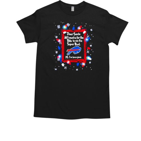 Dear Santa Buffalo Bills Christmas Lights T-Shirt