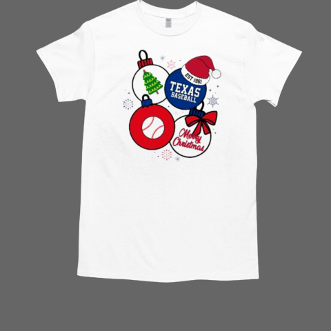 Merry Christmas Texas Rangers Baseball Est 1961 T-Shirt