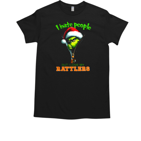 Grinch Santa Hat I Hate People But I Love My Florida A T-Shirt