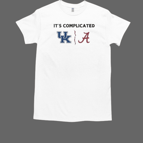 It's Complicated Kentucky Wildcats Vs Alabama Crimson Tide T-Shirt