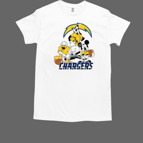 Mickey Pluto Donald Los Angeles Chargers T-Shirt