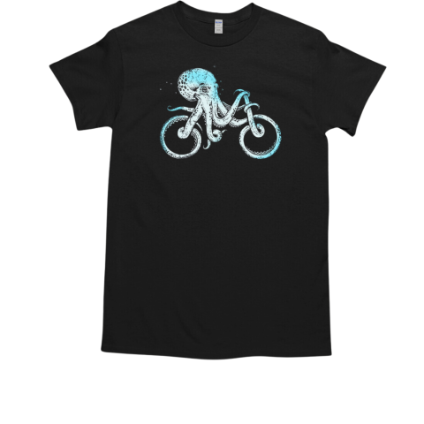 Octopus With A Bicycle T-Shirt