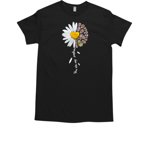 You Are My Sunshine Daisy Skulls T-Shirt