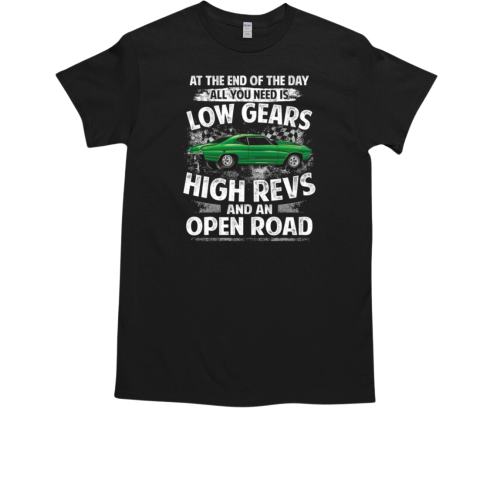 At The End Of The Day All You Need Is Low Gears High Revs And An Open Road T-Shirt