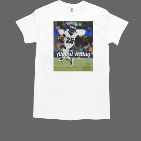 Eagles Almost Friday Saquon Hurdle T-Shirt