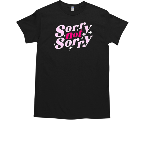 Angel Reese wearing sorry not sorry script ladies boyfriend T-Shirt