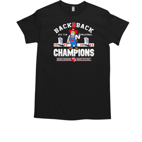 Lady Huskers back to back big ten volleyball 2024 champions T-Shirt