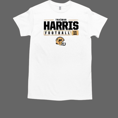 Tra'Mar Harris Purdue Boilermakers football NIL stacked box T-Shirt