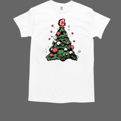 Graffiti Christmas tree santa tree T-Shirt