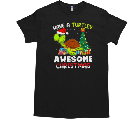 Funny Have A Turtley Awesome Christmas 2024 T-Shirt