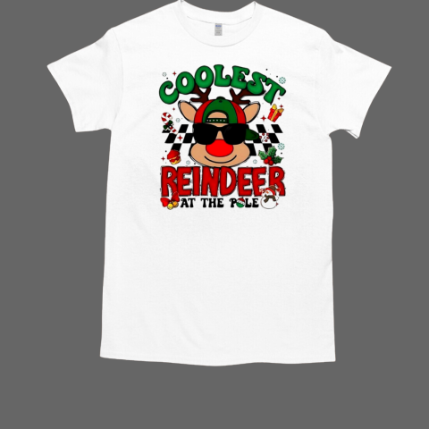 Coolest reindeer at the pole Christmas T-Shirt